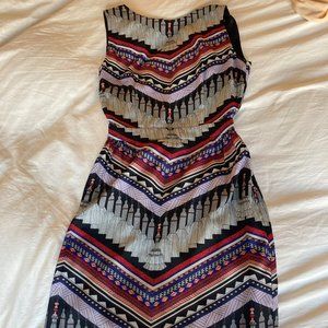 Mara Hoffman Open Back Tribal Print Mini Dress